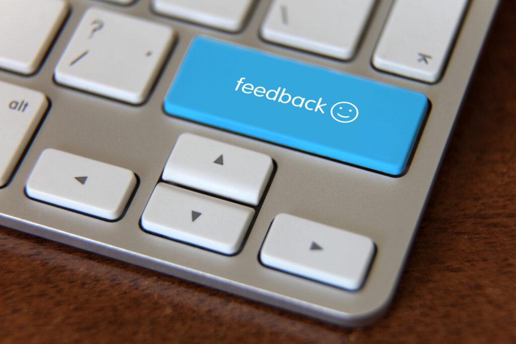 Community Survey - feedback button on keyboard.